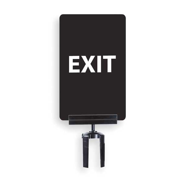 Tensabarrier Acrylic Sign for Tensabarrier Post - SIGN-0711-250-33-V-S03 BRKT-HDSC-33