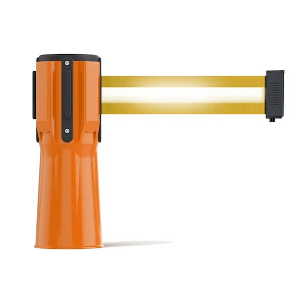 Montour Line Retractable Belt Barrier Cone Mount Orange Case 9ft. Y Ref. Belt - CP100-OR-YRH-90