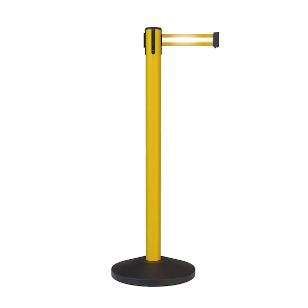 Montour Line Stanchion Belt Barrier Yellow Post 11ft. Yel/Ref. HL Belt - ES400-YW-YRH-110