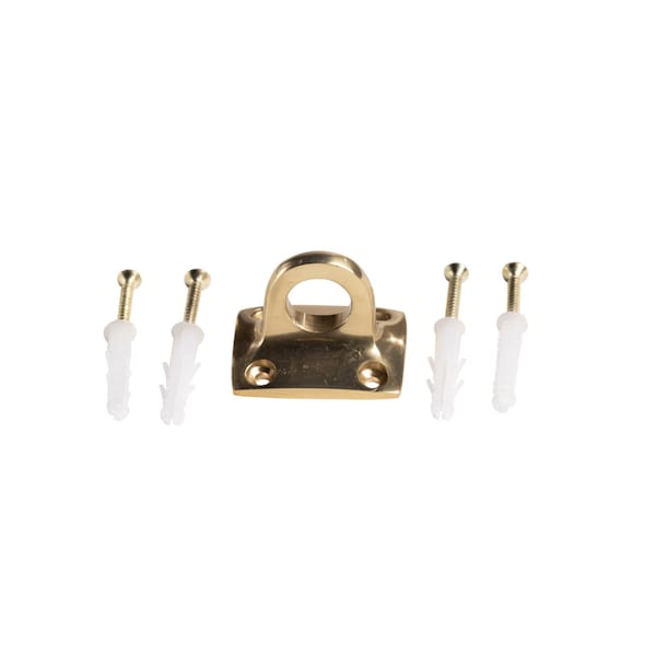 Montour Line Velvet Rope Wall Receiver Satin Brass - RWR01-SB