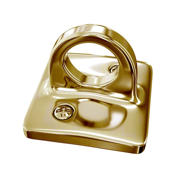 Montour Line Velvet Rope Wall Receiver Satin Brass - RWR01-SB