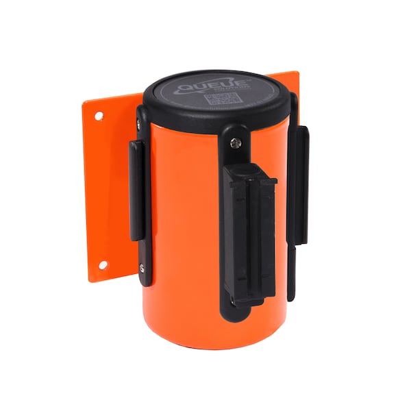 Queue Solutions WallMaster 400, Orange, 15' Yellow/Black ESD PROTECTED AREA Belt - WM400O-YBEPA150