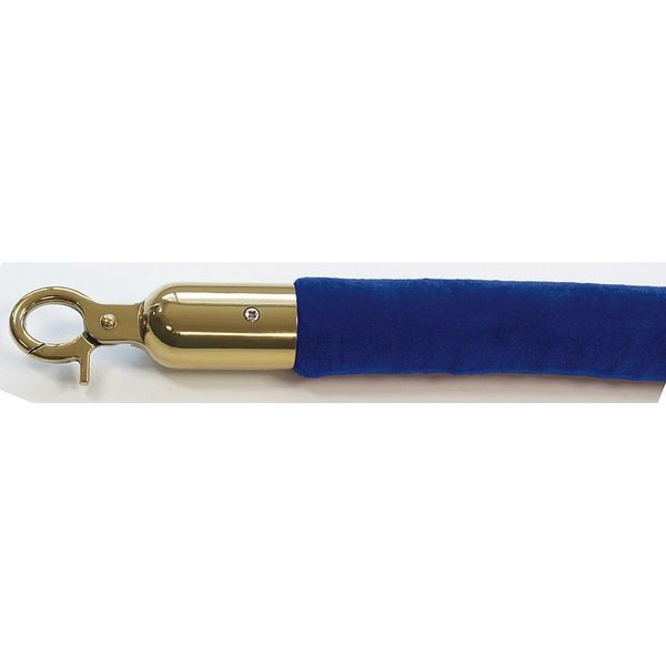 Queueway Barrier Rope, Velour, 8 ft L - QWAYROPE-23-8-2P
