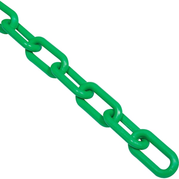 Global Industrial Plastic Chain Barrier, 1-1/2x50'L, Green - 954112GN