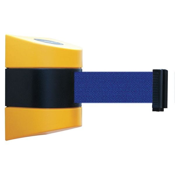 Tensabarrier Belt Barrier, Yellow, Belt Color Blue - 897-30-S-35-NO-L5X-C