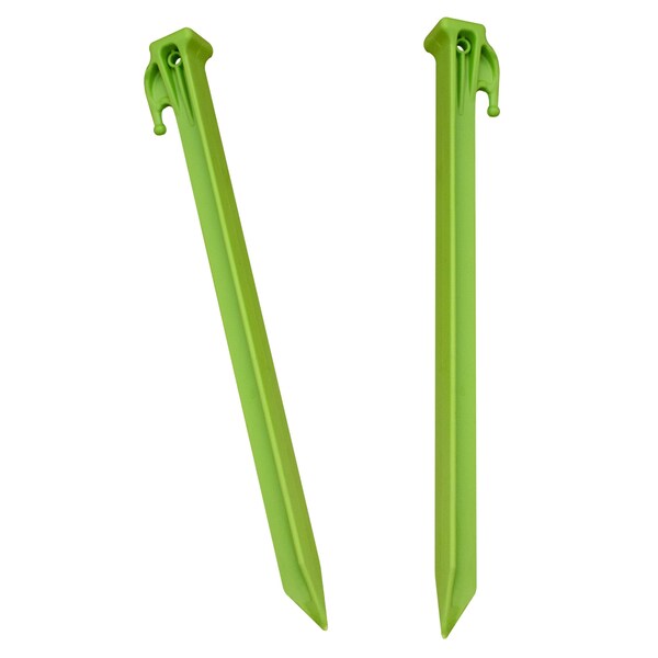 Mr. Chain Safety Green 12" Utility Stake (15-Pack) - 97914-15