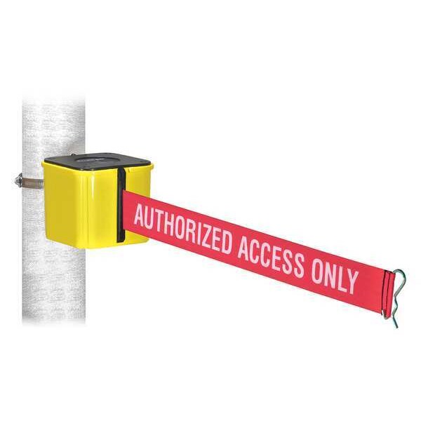 Retracta-Belt Retractable Belt Barrier, Yellow, 15 ft. - WH412YW15-AAO-HC