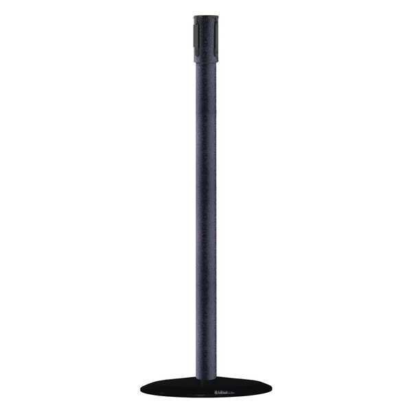 Tensabarrier Receiver Post, 38 In H, Black Wrinkle - 890B-33-89-89-RCV