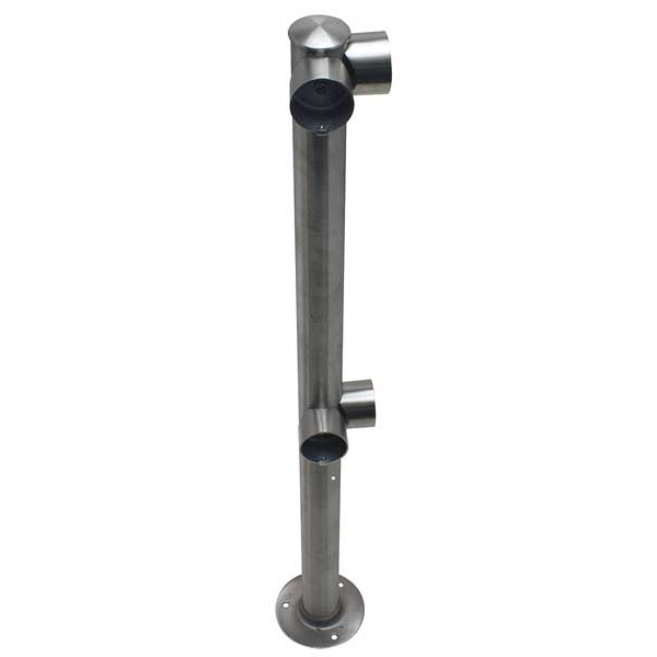 Tensabarrier Adapta-Rail, Corner Post, Polished Chrome - ADAPTARAIL-2L-5-36-COR-1P