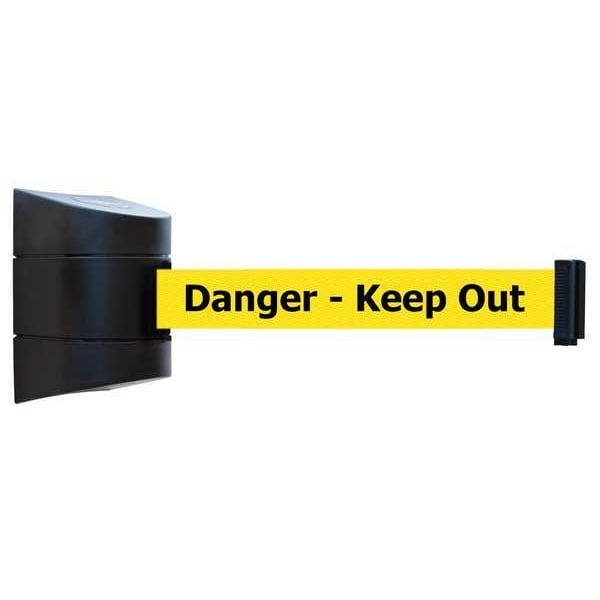 Tensabarrier Belt Barrier, Black, Belt Color Yellow - 897-15-S-33-NO-YDX-C
