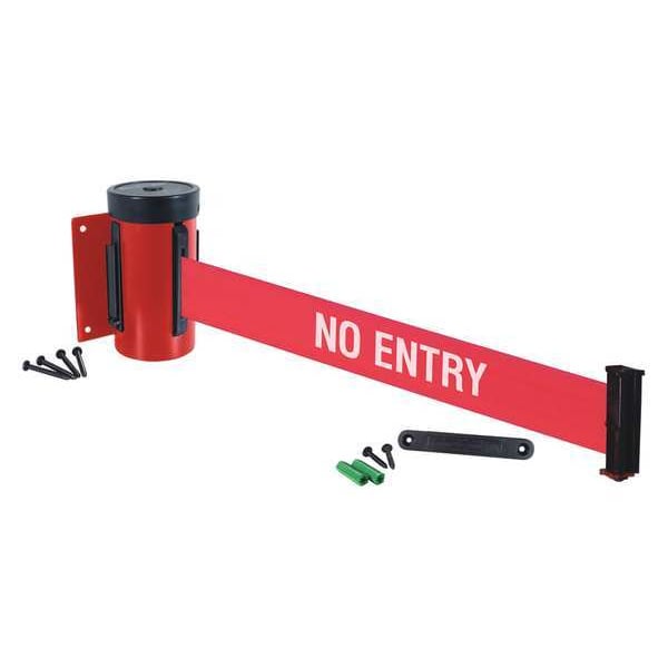 Retracta-Belt Retractable Belt Barrier, 10 ft., Red - WM700RD-NE-RE