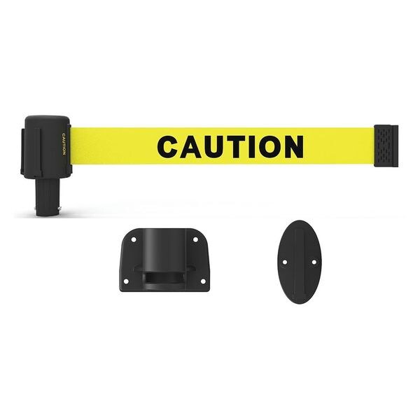 Banner Stakes Belt Barrier, Matte, Yellow Belt - PL4106-DS
