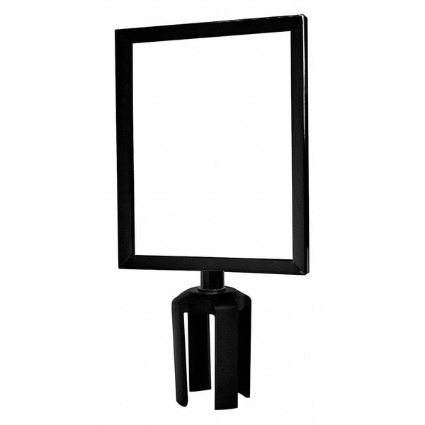 Tensabarrier Sign Frame, 11 x 8-1/2 In, Black - FRAME-HDSC-33-8511HD-V