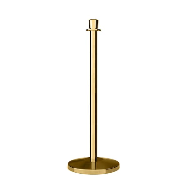 Montour Line Stanchion Post and Rope Pol.Brass Post Crown Top - EP400-CN-PB