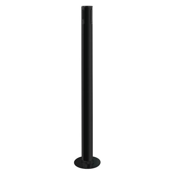 Tensabarrier Receiver Post, 36-1/2 In H, Black - 889F-33-33-RCV