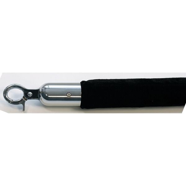 Queueway Barrier Rope, Velour, 6 ft L - QWAYROPE-33-6-1P