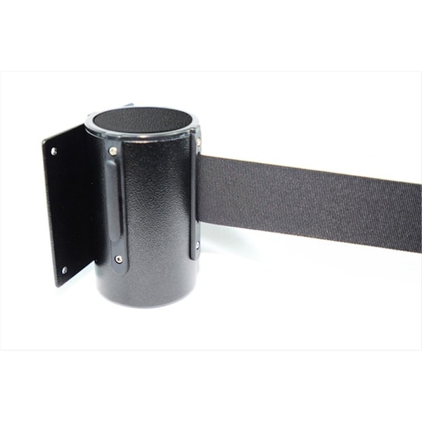 Captain Cold 13 ft. Black Belt Wall Mounted Belt Barriers - Black Finish - CA2677487
