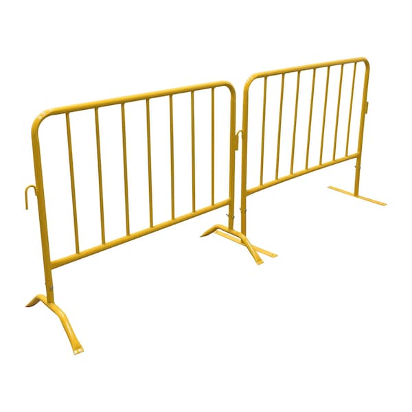 Vestil YELLOW BARRIER 48" W/CURVED FEET - PRAIL-48-Y