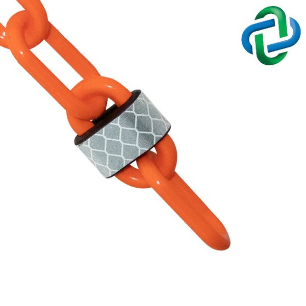 Zoro Select Plastic Chain, Orange, Unfinished, Outdoor - 52013-25