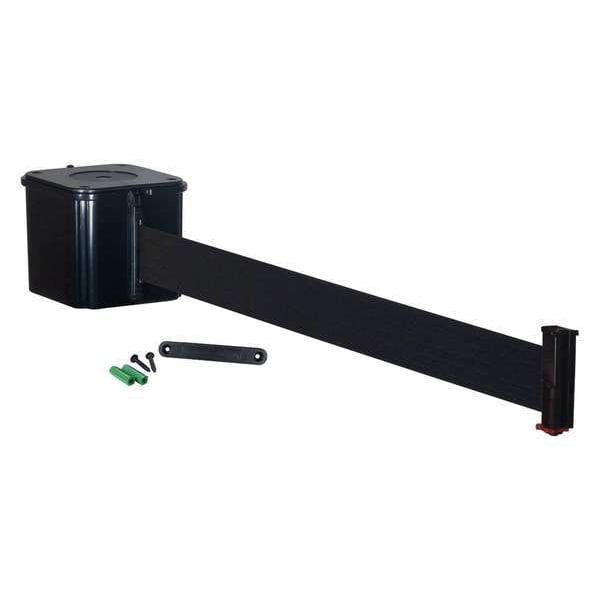 Retracta-Belt Wall Barrier, 15ft Black Belt - WM412SB15-BK-RE