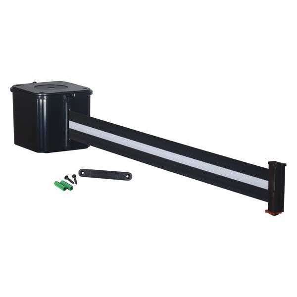 Retracta-Belt Retractable Belt Barrier, Black/White - WM412SB20-BW-RE
