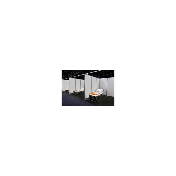Professional Plastics White Expanded PVC Patient Barrier, 0.394 Thick, 48 X 96 - PATIENT-BARRIER.394WHTEXPVC-48X96