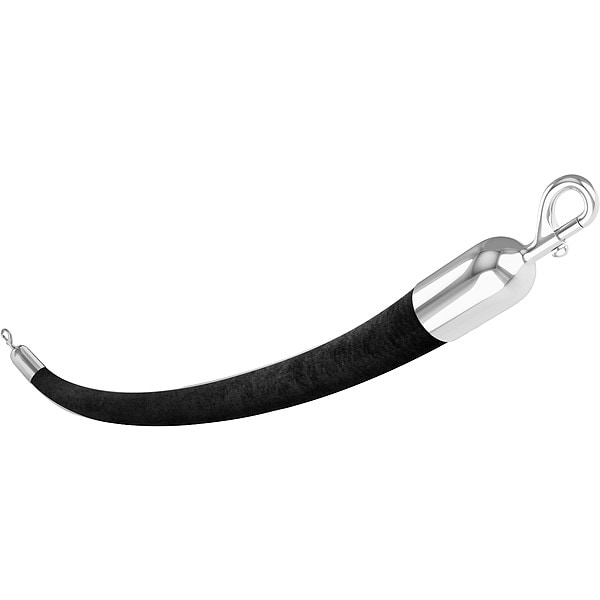 Visiontron Barrier Rope, Velvet, 6 ft L - 840BK72HE-SS1