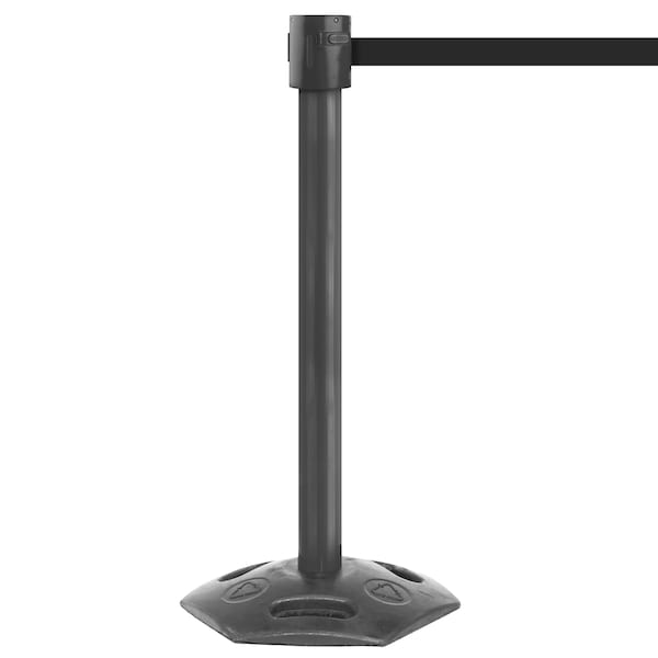 Queue Solutions WeatherMaster 335, Black, 25' Black/Red Horizontal Stripe Belt - WMR335B-BR250