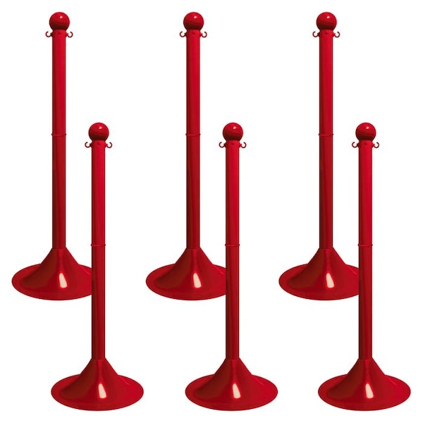 Mr. Chain Safety Green HD Stowable Stanchion, 2PK - 93614-2