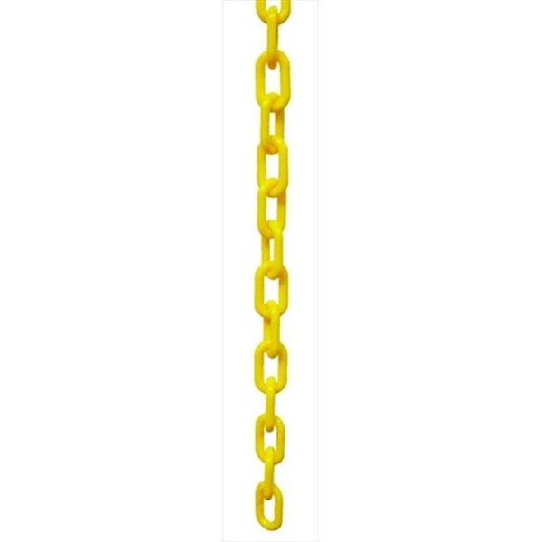 Vic Crowd Control Inc VIP Crowd Control 1881-32 1.5 in. dia. Plastic Chain - 32 ft. Length; Yellow - 1881-32