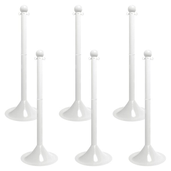 Mr. Chain Safety Orange HD Stowable Stanchion, 2PK - 93612-2