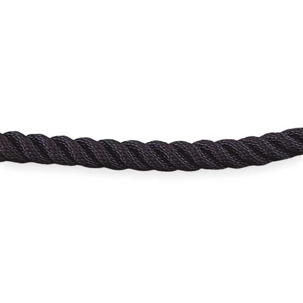 Lawrence Metal Barrier Rope, 1-1/2 In x 6 ft, Black - ROPE-TWST-33-06/0-X-XXXX-XX