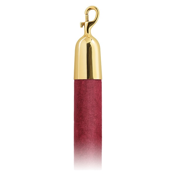 Lavi Industries Barrier Rope, Crimson, Velour, 6 ft. L - 00-930161/6CR