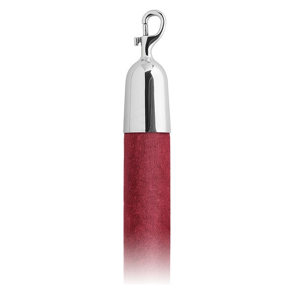 Lavi Industries Barrier Rope, Crimson, Velour, 4 ft. L - 40-930161/4CR