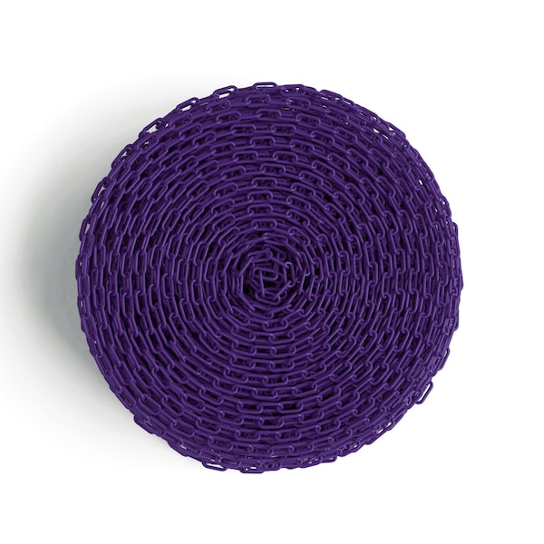 Montour Line Purple Plastic Chain, 2 In, 50 Ft. Long - CH-CH-20-PE-50-BX