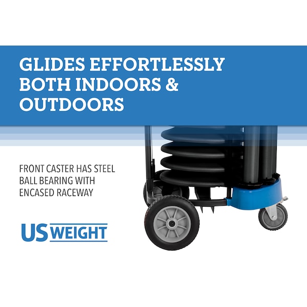 Us Weight Black Steel Rover Cart Kit, U2520BCYB6 - U2520BCYB6
