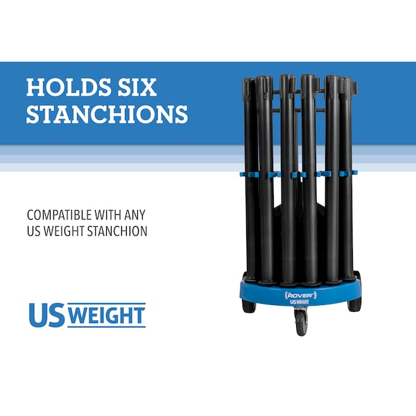 Us Weight Black Steel Rover Cart Kit, U2520BCYB6 - U2520BCYB6