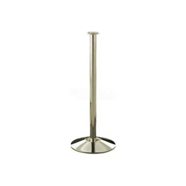 Lavi Industries Concourse Portable Stanchion, 38"H Polished Brass Post - 00-2130