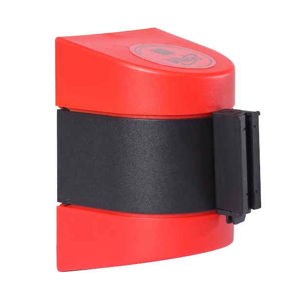 Queue Solutions WallPro 400, Red, 15' Red/White THIS LINE IS CLOSED Belt - WP400R-RWLC150