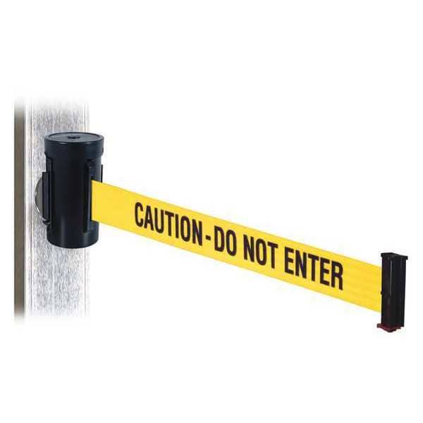Retracta-Belt Belt Barrier, Black, Magnet, 10ft.L - WH700SB-CAU-MM