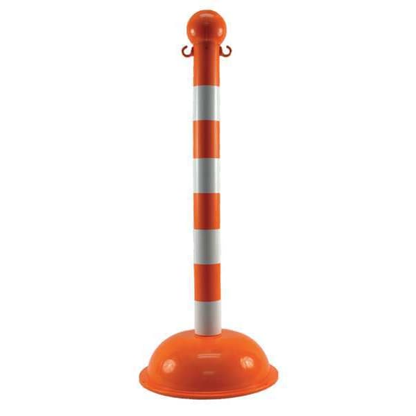 Zoro Select Heavy Duty Stanchion, 41 In. H, PK4 - 99922-4