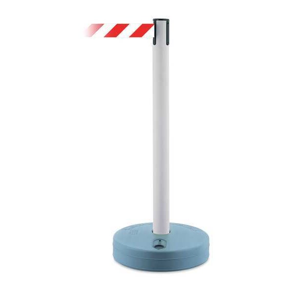 Tensabarrier Barrier Post with Belt, 7 1/2 ft Length, 38 in Post Height, No Legend - 885-32-STD-NO-D3X-C