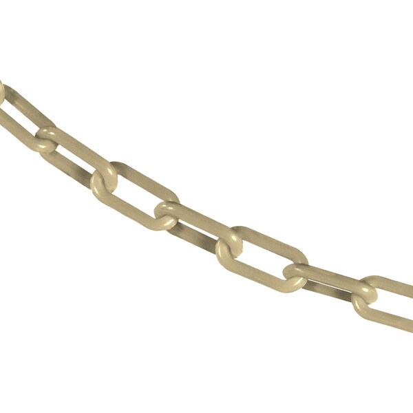Mr. Chain 1.5" x 50' Army Tan Plastic Safety Chain - 30055-50