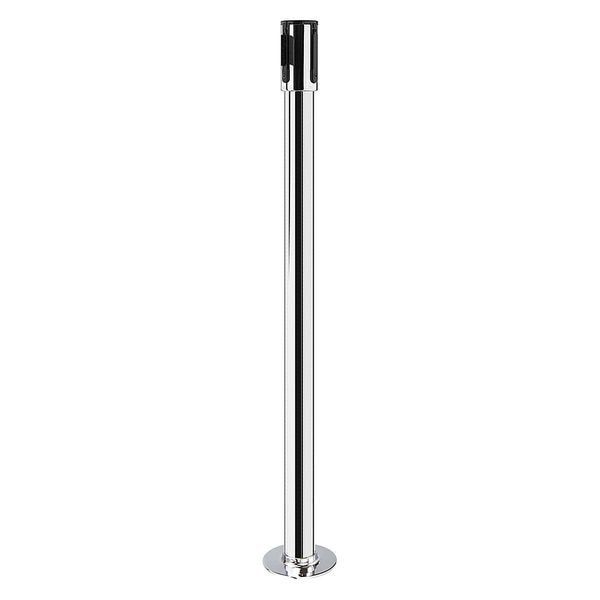 Tensabarrier Receiver Post, 40-1/2In H, Polished Chrome - 890F-1P-1P-RCV