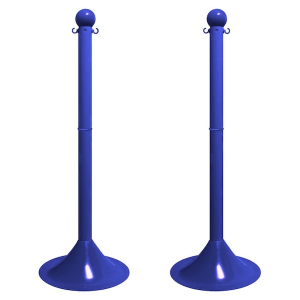 Mr. Chain Safety Orange HD Stowable Stanchion, 6PK - 93612-4