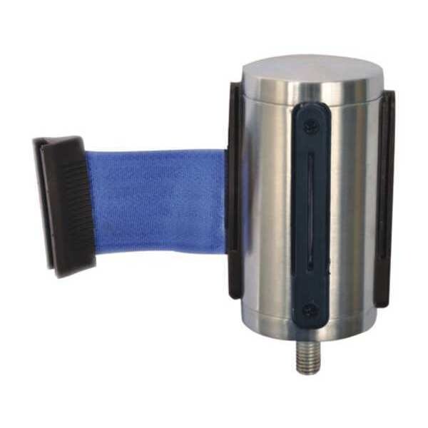 Csl Stanchoin Belt Head, Blue, 9.5 ft Length, Stainless Steel - 5521-BLU