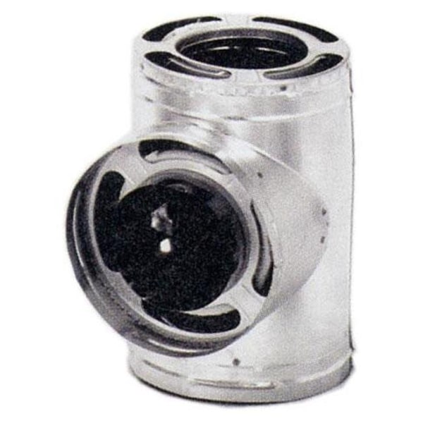 Integra Miltex M & G Duravent 6DP-T 6 Inch  Dura-Vent Dura/plus Tee With Cap  Galvanized Steel - 69621