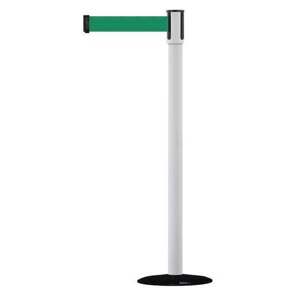 Tensabarrier Barrier Post with Belt, 7 1/2 ft Length, 38 in Post Height, No Legend - 890B-33-32-32-STD-NO-G6X-C