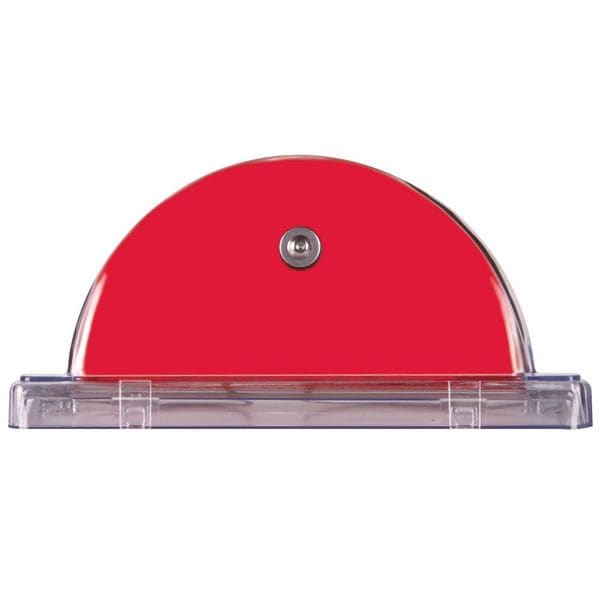 Safety Technology International Pull Station Cover with Horn, Polycarbonate, Wall Mount, Red/Clear, 3 3/16 in Depth, 6 13/16 in Wide - STI-1100
