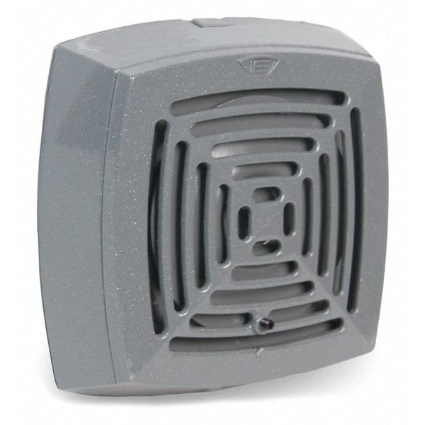 Edwards Signaling Vibrating Horn, Continuous, 120V AC, 78-103dB, Surface Mount, 5in x 5in, Indoor, Heavy Duty Die Cast - 874-N5